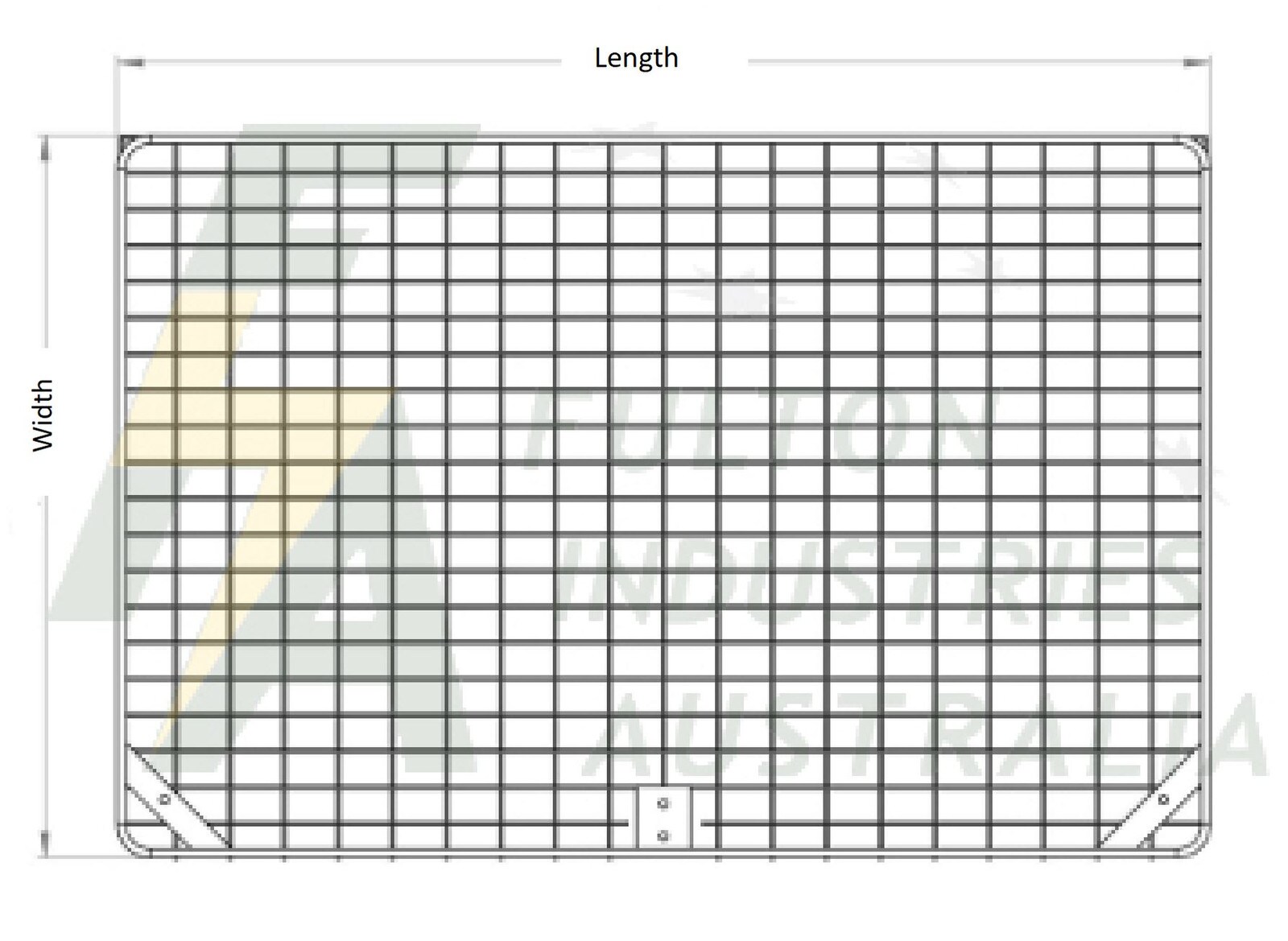 Galvanized earth mat